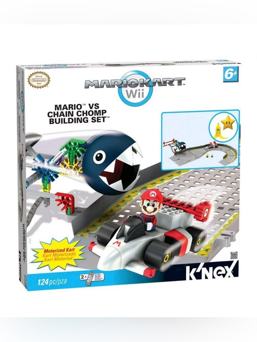Nintendo Mario Kart Wii K'Nex Mario vs Chain Chomp Building Set- NEW!!!